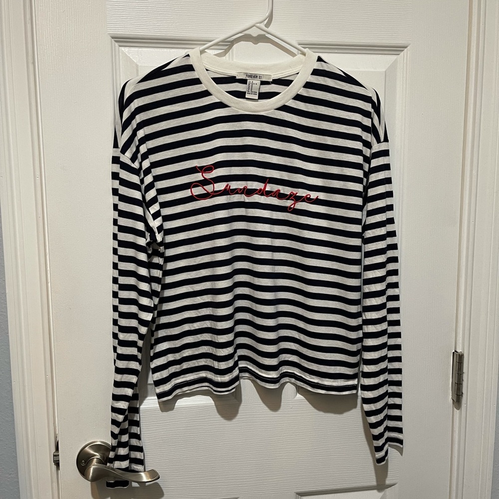 Forever21 long sleeve stripped